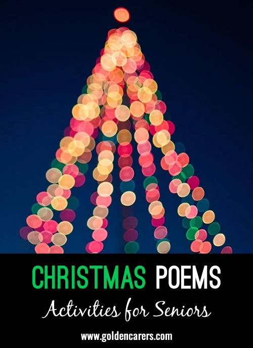 Here are some lovely Christmas poems to share.
