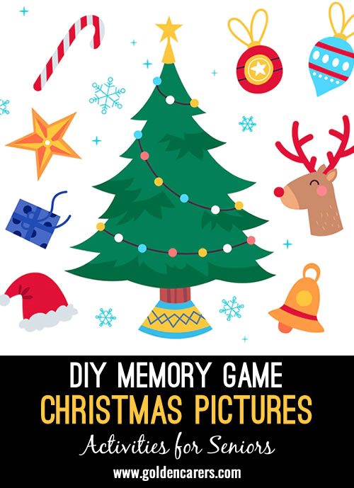 This is a fun Christmas-themed memory game that anyone can create!