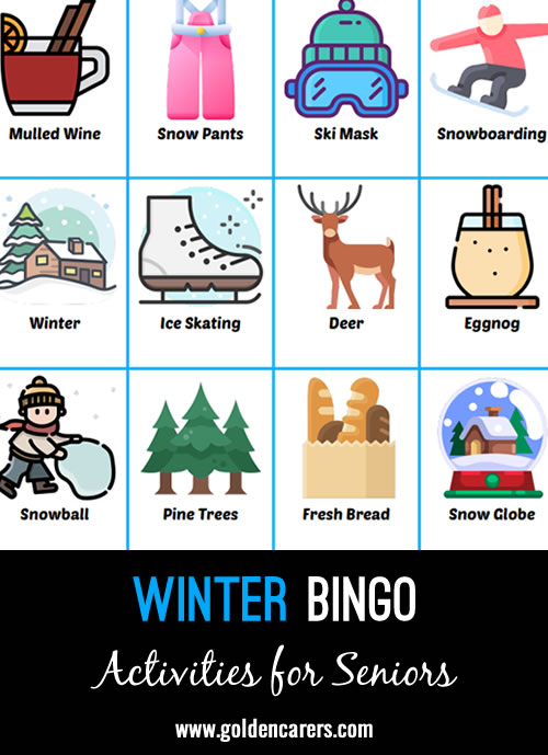 Here is a winter-themed bingo to enjoy!