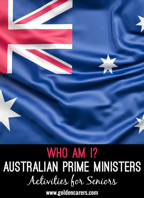 Can you name these Australian Prime Ministers? 