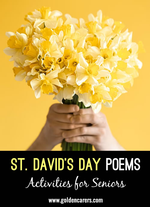 Here are some poems to help celebrate St. David's Day.