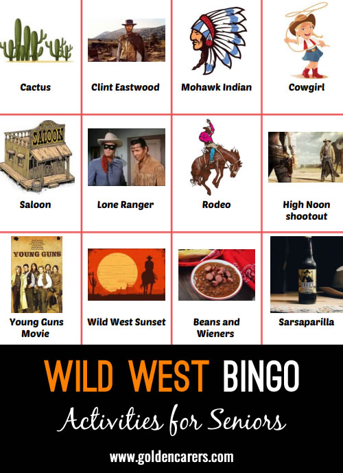 Hello cowpokes! I roped you a western bingo you can use. Enjoy!