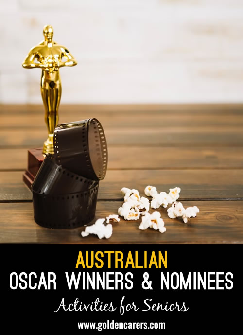 Can you name these famous Australian Oscar nominees and winners?