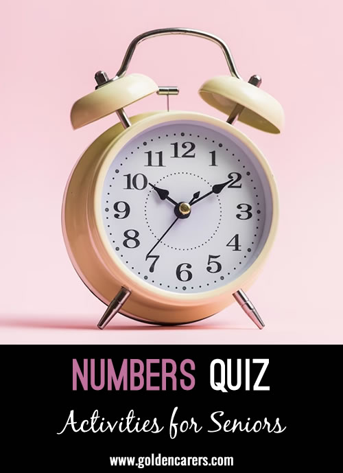 All the answers to this quiz are related to numbers!