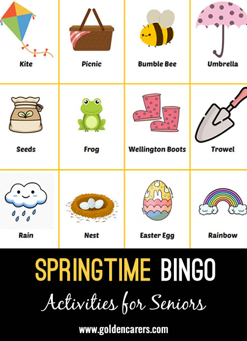 Here is a Spring-themed bingo game to enjoy!