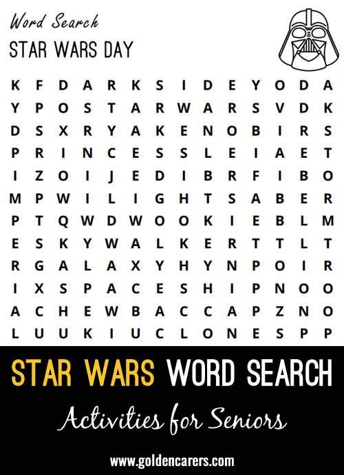 Star Wars Word search - May the 4th be with you