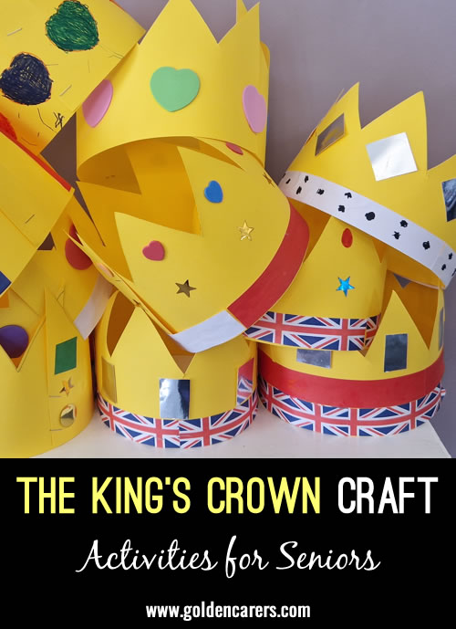 We have been making our own crowns for the King's coronation.