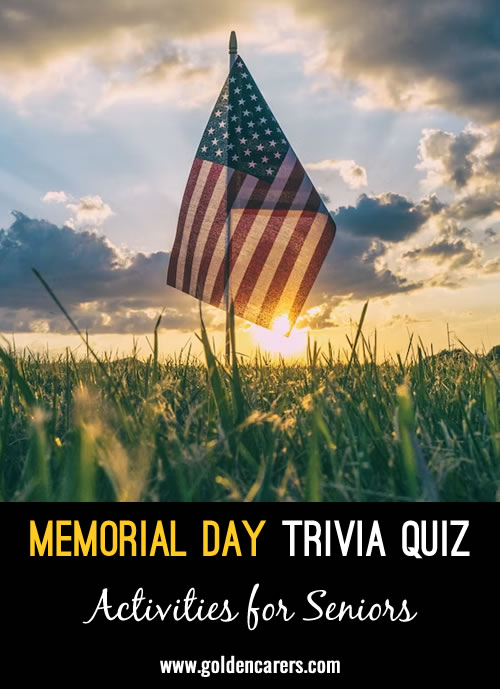 This activity can be used as a slideshow trivia quiz or an image reveal puzzle.  It has educational value in that it addresses proper etiquette for the Memorial Day holiday as it is celebrated in the United States of America.