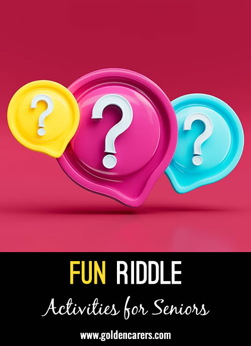 Number 38 in our fun riddle series!