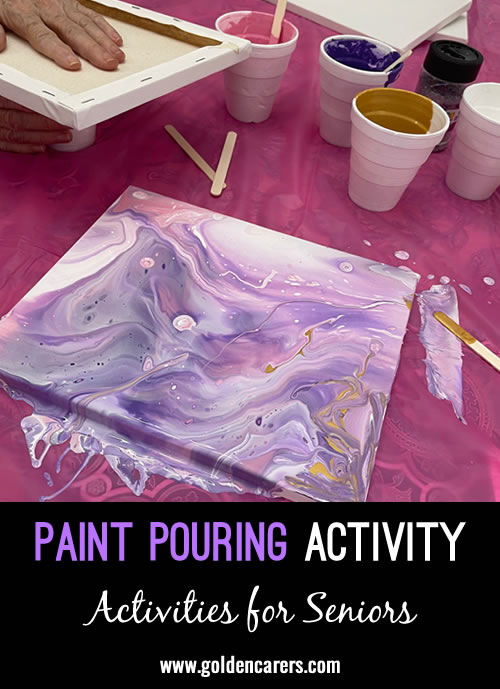 Welcome to the vibrant world of Acrylic Paint Pouring! Create stunning and unique art pieces, where your chosen colors merge and flow to form mesmerizing designs, with a dash of unpredictability and a lot of fun!