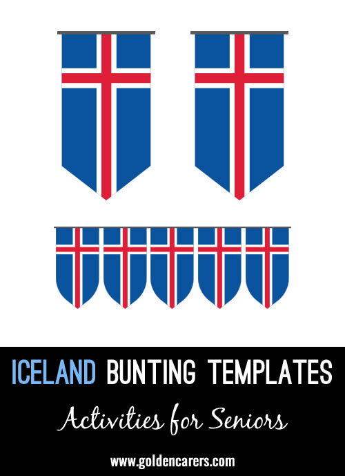 Iceland Bunting templates for an Icelandic party!