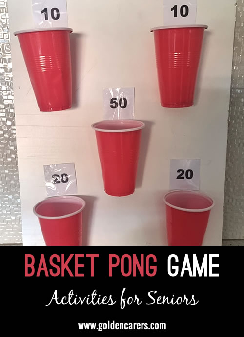 Have some fun with this basketball ping pong game! So easy to setup and play!