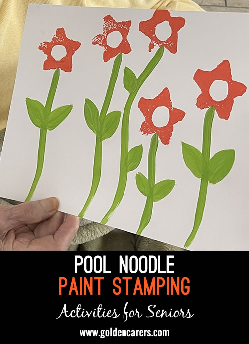 We all have those old pool noodles that need to be retired. This is a great activity to do so!