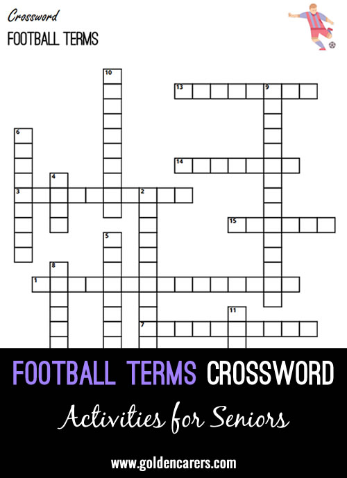 Here is a football-themed crossword!