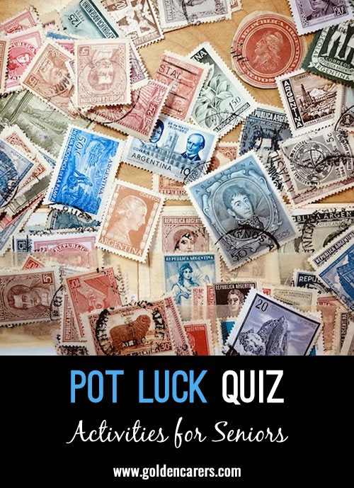 The next installment in our pot luck quiz series!