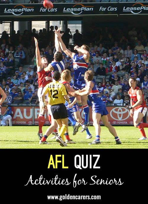 Here is a quiz for the devoted AFL fans!