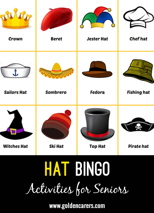We had a hat day at our program and I didn't realize how many types of hats there were!