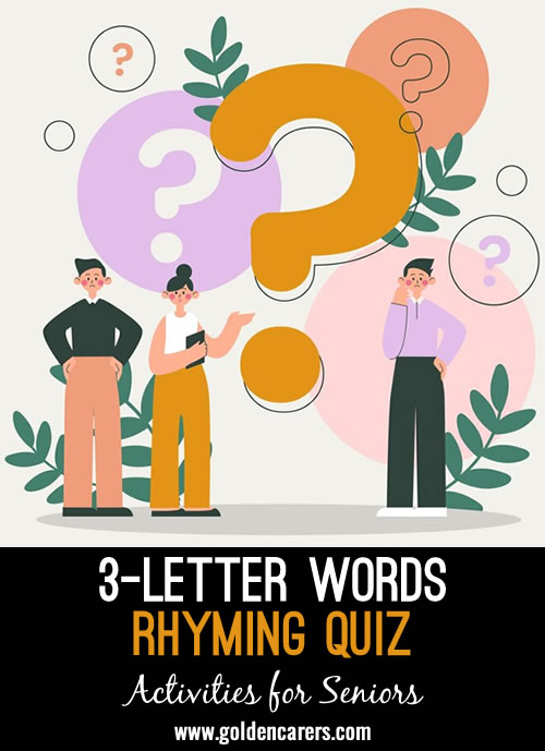 How many 3-letter words can you rhyme with the following sounds?