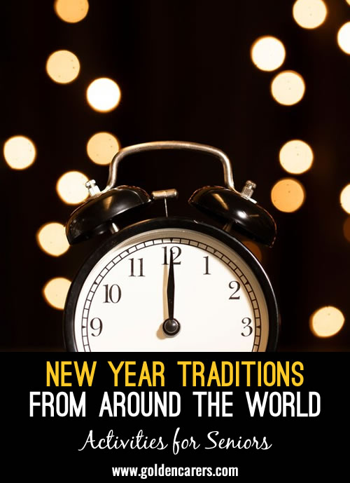 Here are some weird and wonderful New Year's traditions from around the World!