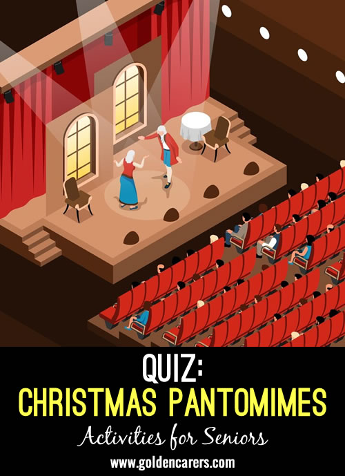 Here is a Christmas pantomime quiz to enjoy!