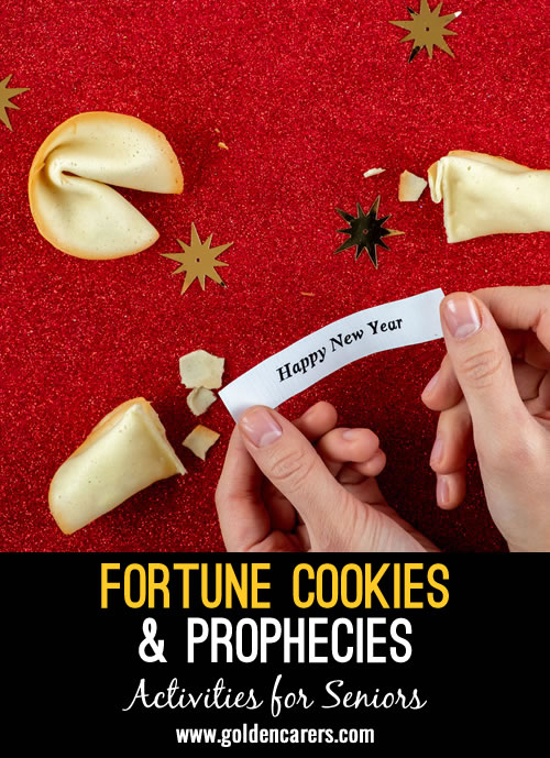 Celebrate Chinese New Year with an engaging activity centered around fortune cookies and personalized prophecies. This activity will not only provide a tasty treat but also encourage social interaction, creativity, and a touch of mystery.
