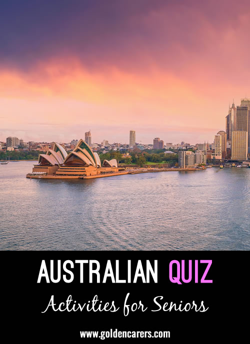 Another Australian-themed history quiz for Australia Day!