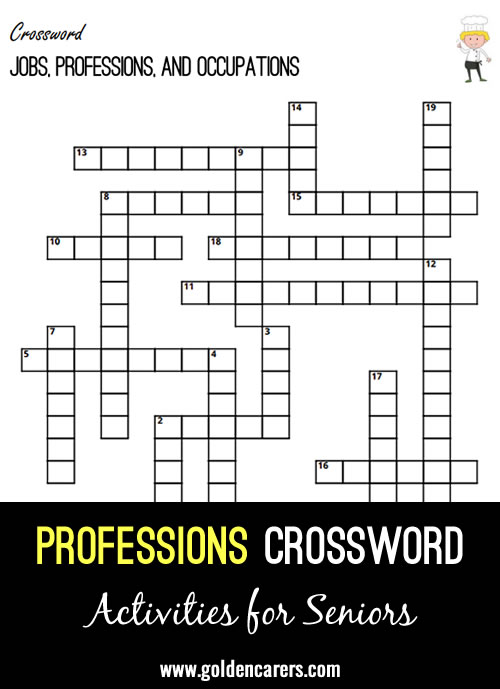 Here is a professions-themed crossword puzzle to enjoy!