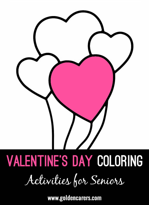 Here are some Valentine's Day coloring templates to enjoy!