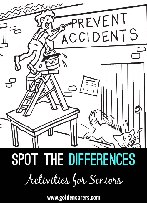 Accident: Another fun spot-the-differences activity for seniors!