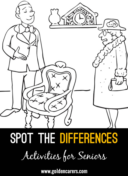 Victorian Chair: Another fun spot-the-differences activity for seniors!