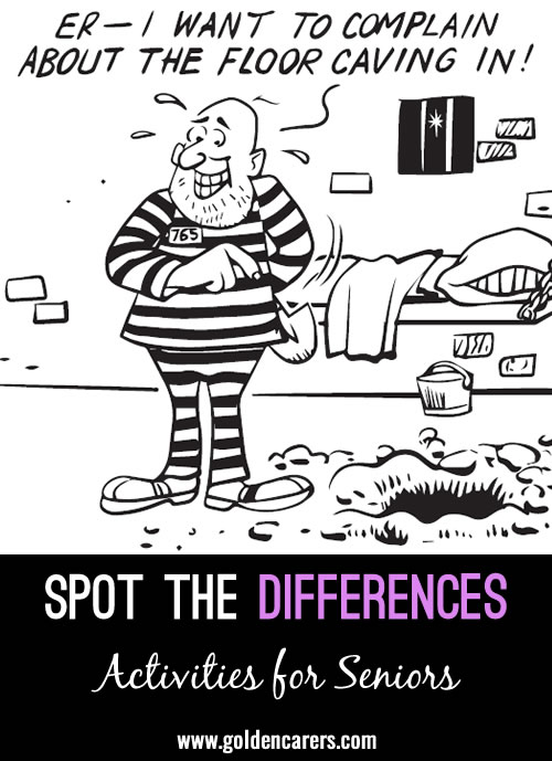 Jail: Another fun spot-the-differences activity for seniors!