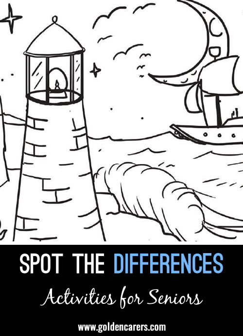 Lighthouse: Another fun spot-the-differences activity for seniors!