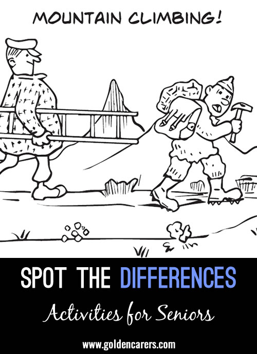 Mountain Climb: Another fun spot-the-differences activity for seniors!