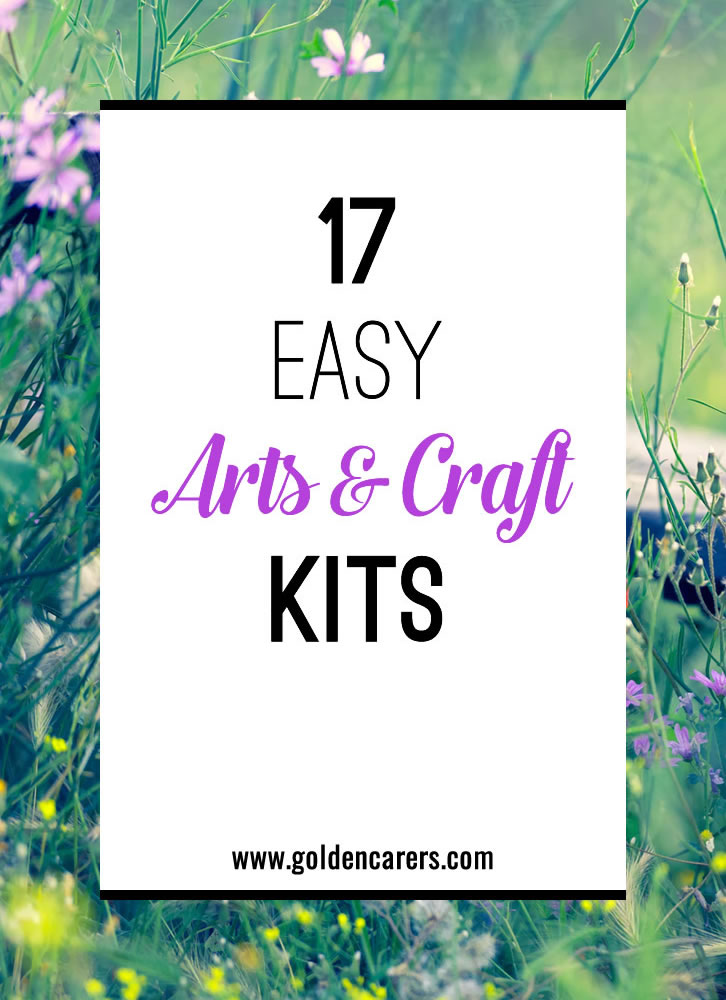 You don’t need a lot of fancy supplies or even a group setting to encourage creativity among your residents.  Create your own arts & craft to-go packs using ziplock bags for residents to enjoy in their rooms!