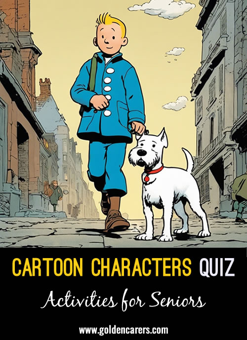 This engaging quiz featuring beloved cartoon and comic book characters from the past will spark lively conversations and reminiscing.