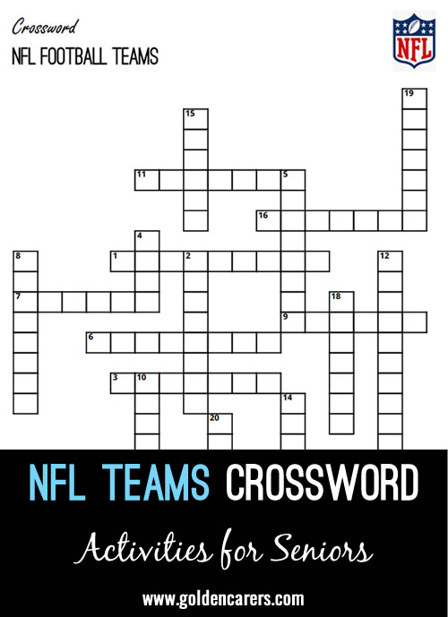 Here is an NFL Teams-themed crossword to enjoy!