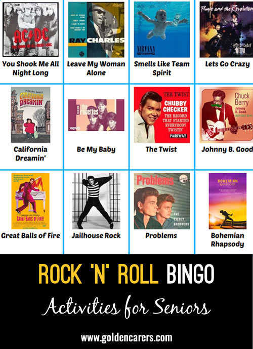 We used this great site to create this bingo game.  Just play the song on YouTube and have participants cross off the song title on their Bingo Sheets. Have fun! 
