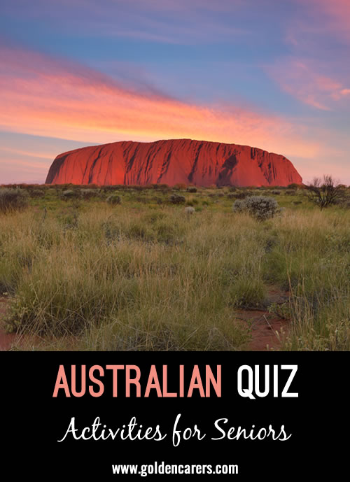 Here is another Australian-themed quiz to enjoy!