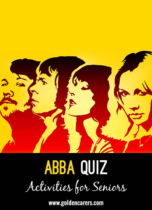 Here is a fun ABBA-themed quiz to enjoy!