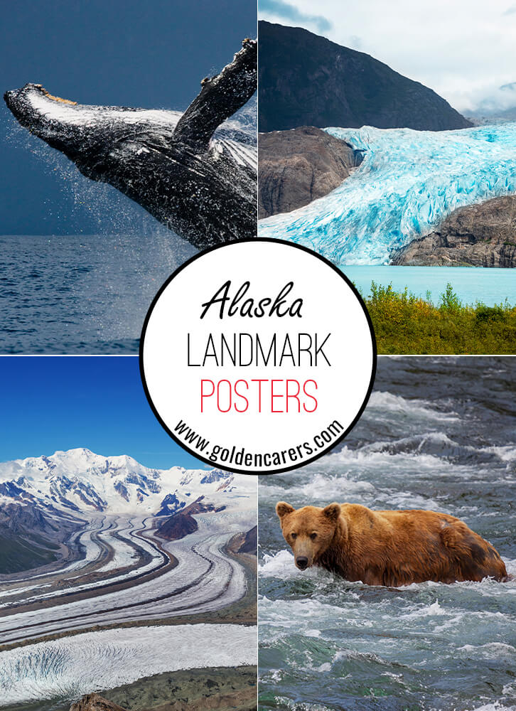 Posters of famous landmarks in Alaska!