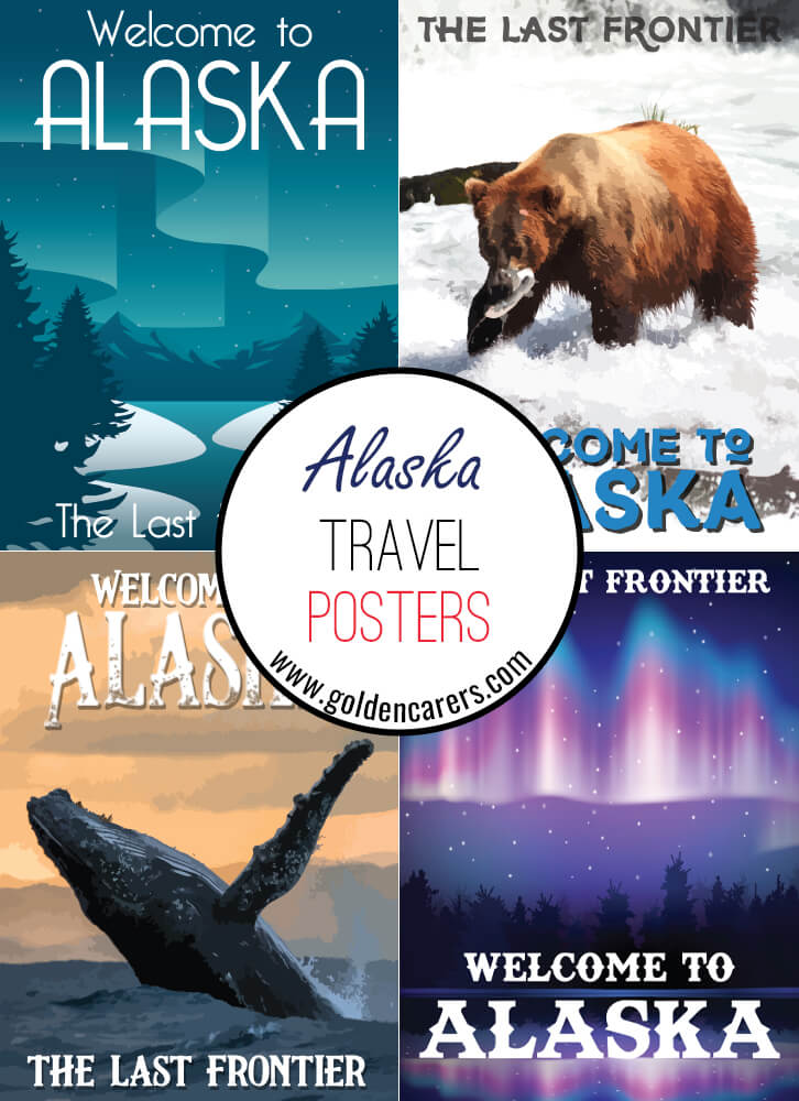 Posters of famous tourist destinations in Alaska!