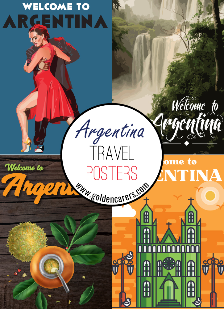 Posters of famous tourist destinations in Argentina!