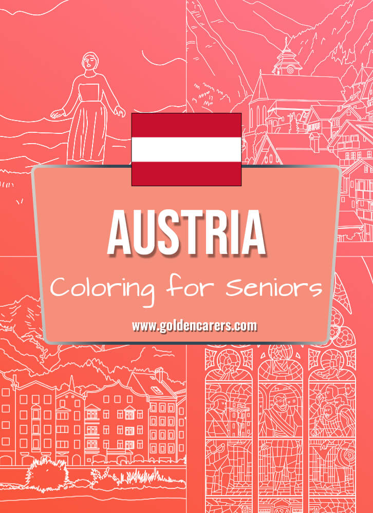 Here are some Austrian-themed coloring templates to enjoy!