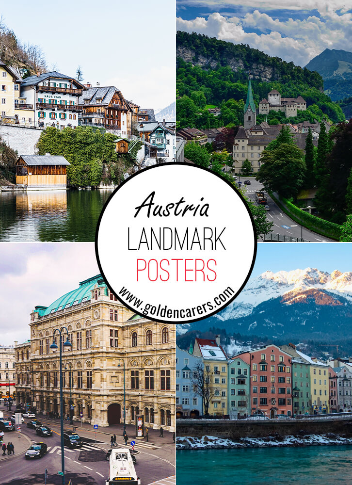 Posters of famous landmarks in Austria!