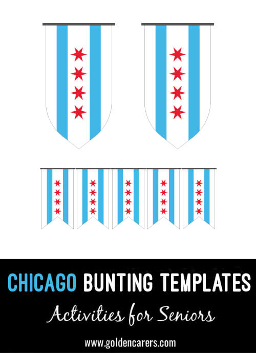 Chicago Bunting templates for a Chicago-themed party!