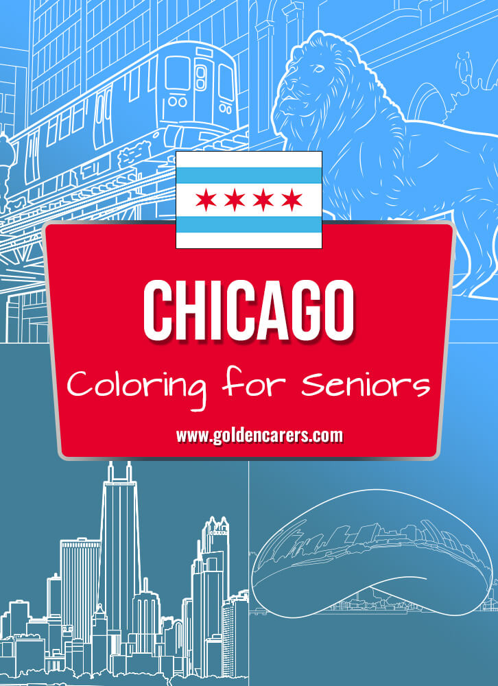 Here are some Chicago-themed coloring templates to enjoy!