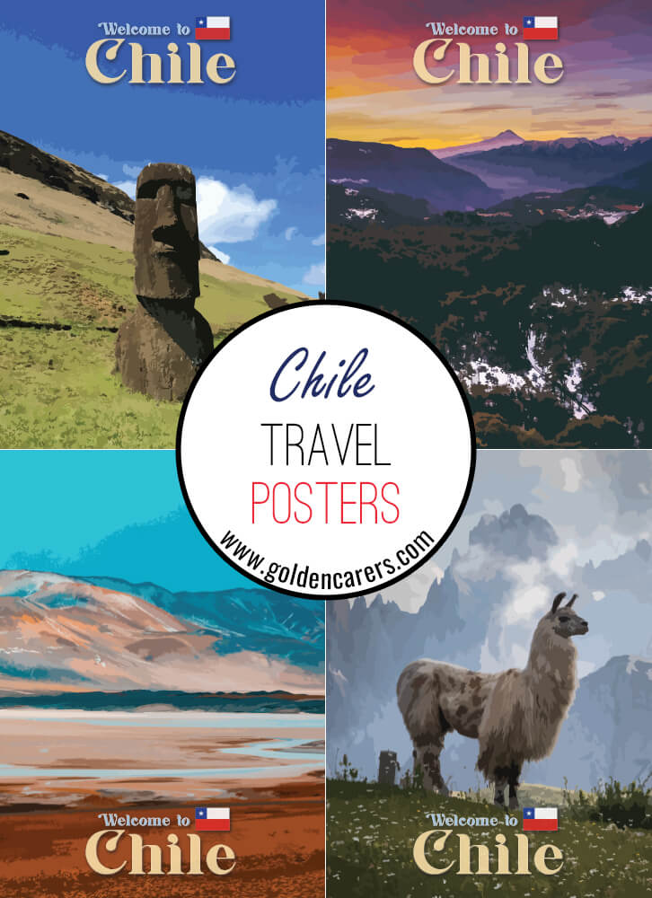 Posters of famous tourist destinations in Chile!