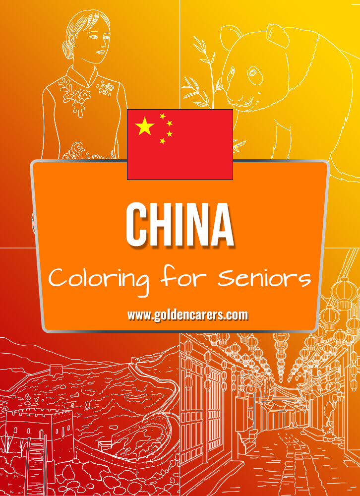 Here are some China-themed coloring templates to enjoy!