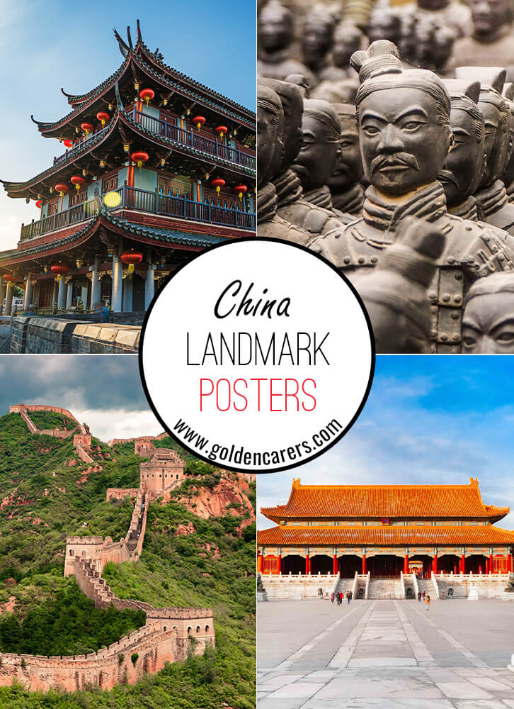 Posters of famous landmarks in China!