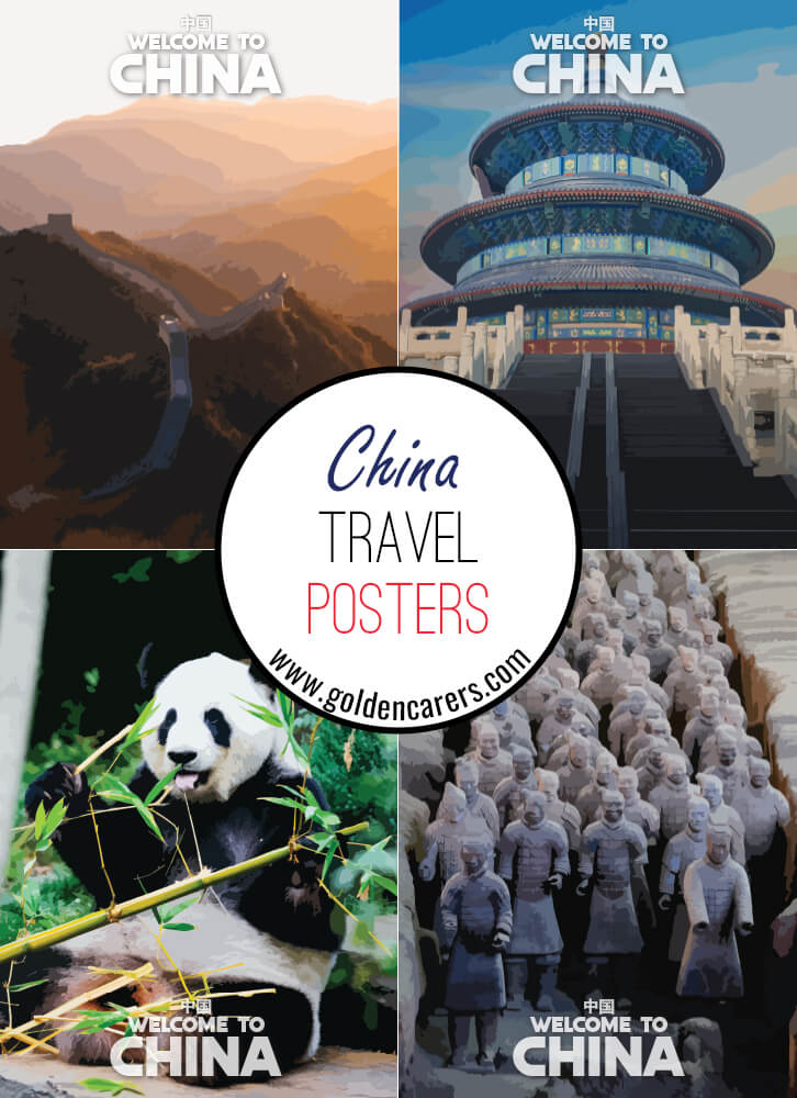Posters of famous tourist destinations in China!